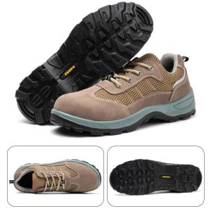 Microfibre Pu Injection Kevlar Chaussures de sécurité industrielles de l' acier orteil Anti-écrasement Travail