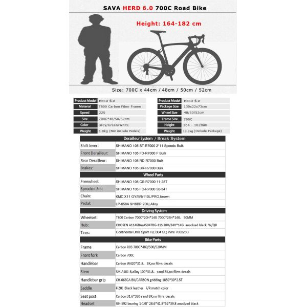 Трудный углерод 700c 120kg велосипеда дороги Sava рамки нагружает емкость для Unisex