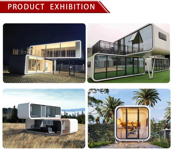 Customized Color 20FT Prefabricated Modular Mobile Home with Luxurious Sea View Sun Room