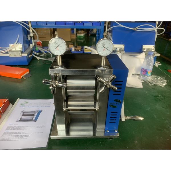 Машина ручного прокатного пресса для календарного электрода литийных батарей