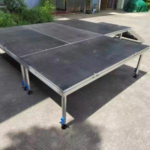 Round / Square Portable DJ Stage Platform Detachable Aluminum Alloy Glass