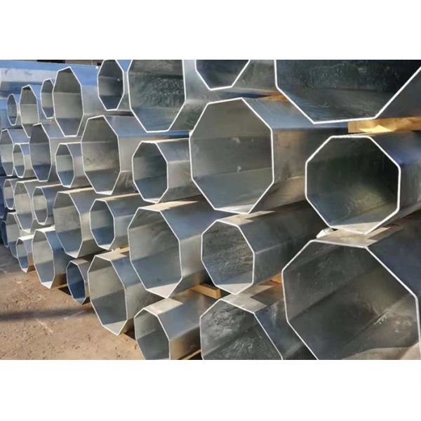 500KV Electric Power Line Towers , Monopole Q345B / Q235B Tubular Steel Tower