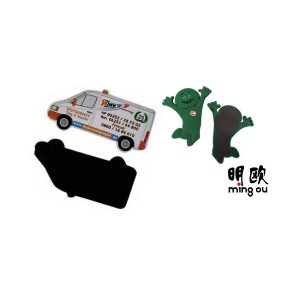 Car Shaped Paper Fridge Magnets With Photos , Logo Printed Promotional Fridge Magnets