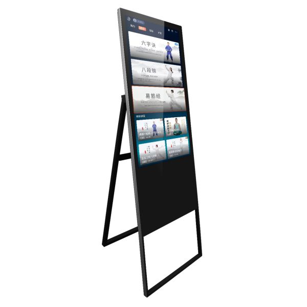 55 Inch Floor-Standing Touch Digital Signage | Durable Iron Stand for Retail Stores & Lobbies