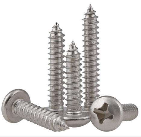 M4 Cross Recessed Pan Head Tapping Screws DIN7981 Carbon Steel Nickel Plated