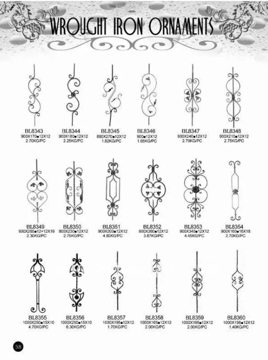 Панелей утюга орнаментов литого железа ИСО9001 финиш поверхности масла декоративных антиржавейный