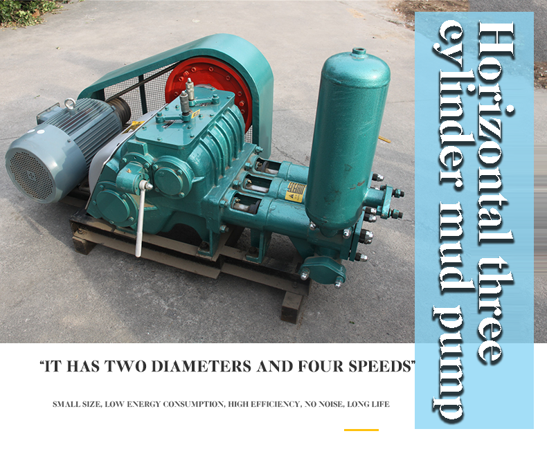Electric Power Type Hydraulic Motor Driven Piston Mud Pump for Oilfield Construction