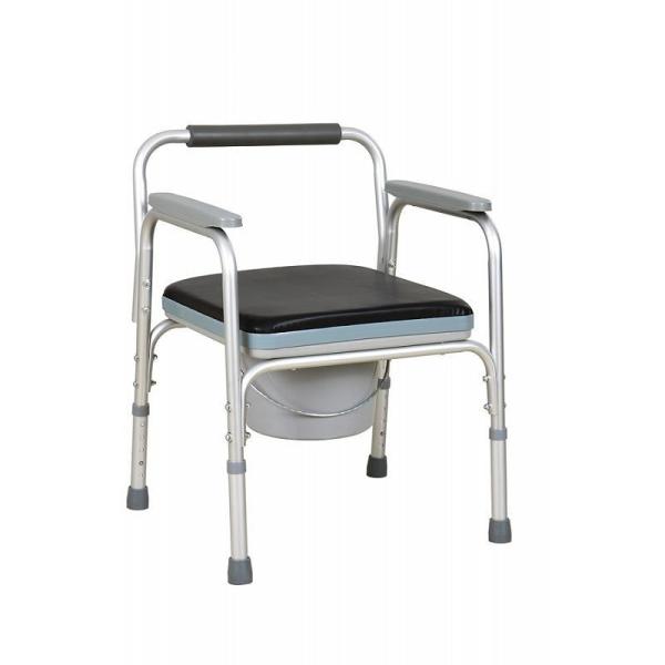 Steel commode chair