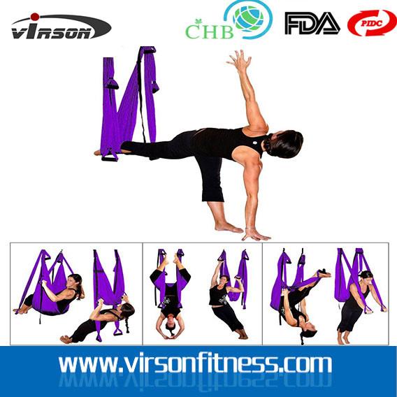 Ningbo Virson Yoga & Pilate Type FASHION Flying Portable yoga Hammock Yoga Swing