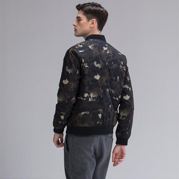 JH Polyester Military Combat Uniform Camouflage Mandarin Collar Cotton Filling