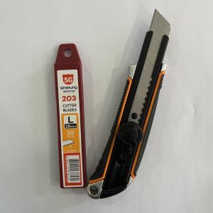 18mm Blade Compatible Snap Off Drywall Utility Knife Aluminum Body For Durability And Precision