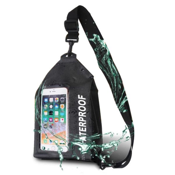 Mountaineering Outdoor Waterproof Bag , PVC Crossbody Bag For Riding
