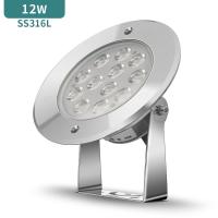 l'étang du jardin 12W allume sous l'eau les lumières imperméables de piscine IP68 de structure de SS316L