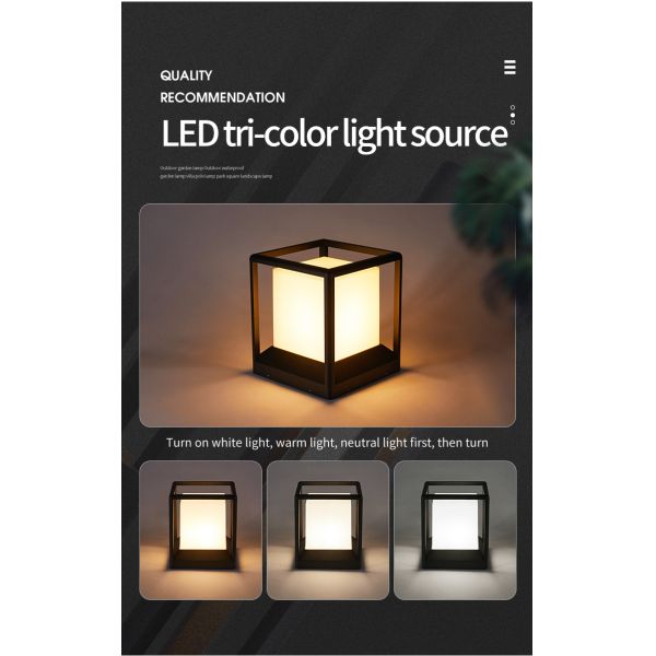 Morra moldam a base solar de alumínio do watt E27 da luz 5 da coluna para a entrada de automóveis exterior