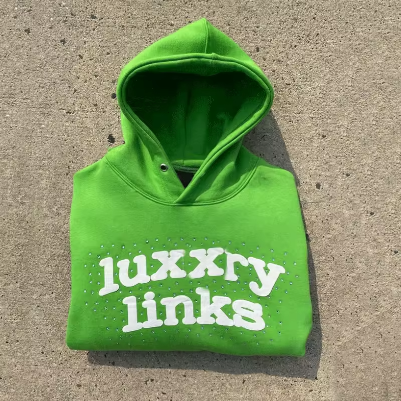 Custom Zip Up Hoodie Puff Print 400gsm Cotton French Terry Heavy Weight Streetwear