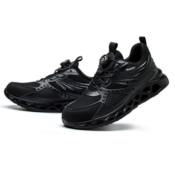 TPU+Microfiber+Flying Knit Industrial Safety Shoes with EVA Sole and Kevlar Mid Sole