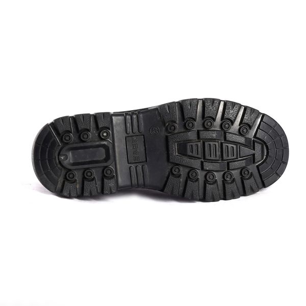 ЕС 36-47 Основные рабочие ботинки Регулированная коровая кожа Верхняя шнурка Закрытие Металлические окуляры Обувь безопасности для действия