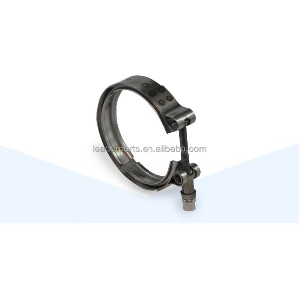 Leaderparts Foton Truck Accessories Adjustable Electroplated Stainless Steel Worm Gear Pipe V-Clamp