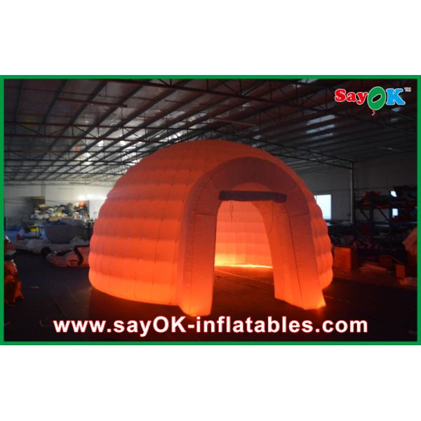 Dome Inflatable Tent Outdoor Wedding Inflatable Air Tent , Moblie Led Semicircle Inflatable Camping Tent