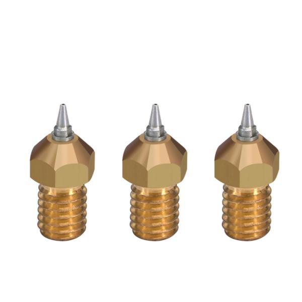 Removable M6 Threaded 0.3mm 0.5mm E3D Brass Nozzle Stainless Steel
