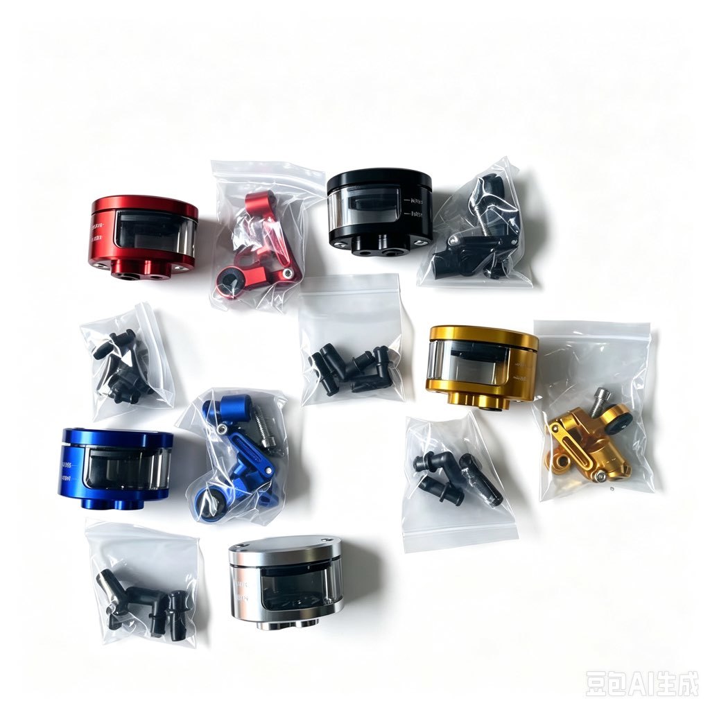 CNC Brake Fluid Reservoir Cup, Universal Motorcycle Modified Brake Master Cylinder Oil Cup