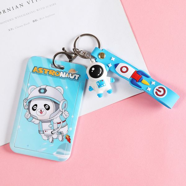 Silicone Card Holder Vertical With Lanyard Neck Strap Heavy Duty ID Card Business Card Offices Supplies