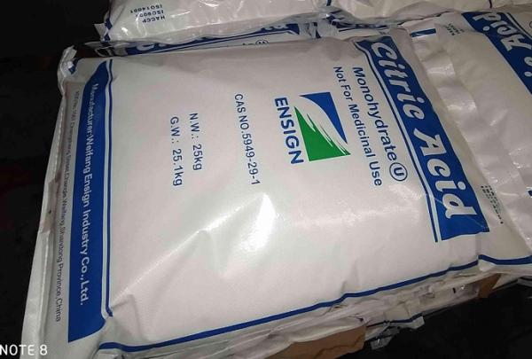 8 Mesh Odorless Citric Acid Monohydrate Powder 5949-29-1 Acidity Regulator