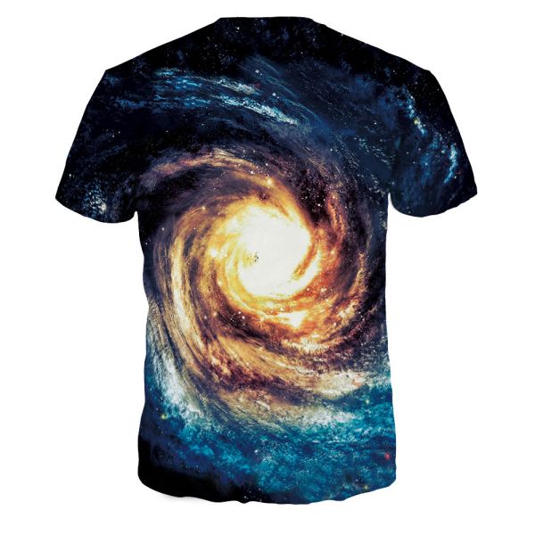 Cotton Dry Fit 3d Colorful Sublimation Printing T Shirts Artistic Style