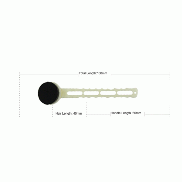 Long Plastic Handle Eco Face Cleaning Brush For Facial Cleaning Makeup