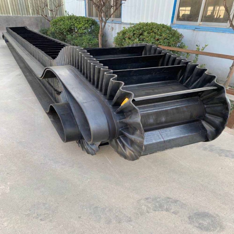 Large Inclination Wave Sidewall Conveyor Belt Used For Agricultural Mining Cement Plant