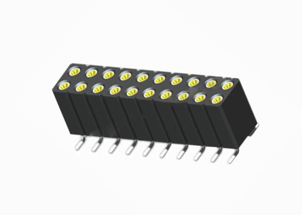 High Temperature Round Female Pin Header Connector 1.27mm Pitch Dual Row