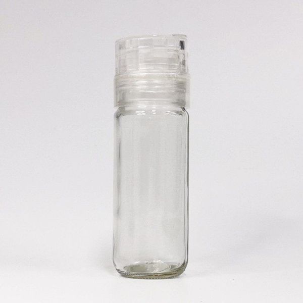 FDA Transparent Ceramic Glass 90ML Plastic Salt Grinder