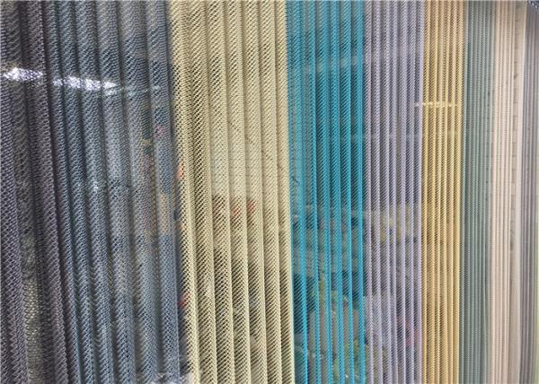 Aluminum Alloy Metal Coil Drapery Metal Mesh Curtain For Office Partition