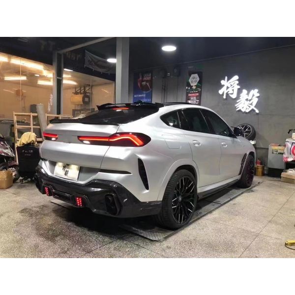 Venta caliente G06 X6 Carrocería de fibra de carbono Forbmw X6 Carrocería de fibra de carbono Capa delantera de la pala trasera del difusor