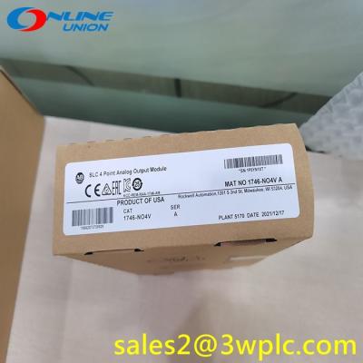 1746-NO4V Allen Bradley Module de sortie de tension analogique standard SLC 500 non isolé à quatre (4) points
