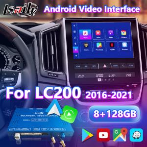 トヨタランドクルーザー200 LC200 VX VXR VX-R 2016-2021用のLsailt Androidマルチメディアビデオインターフェース