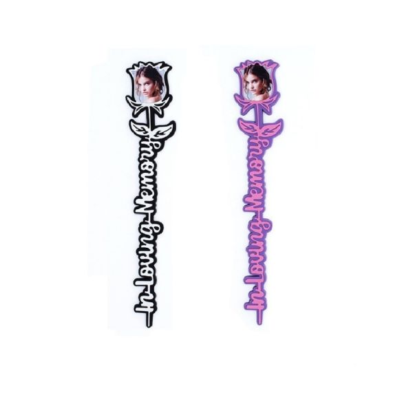 Sublimation Silicone Rose Blank Photo Frame For Loving Memory Valentine'S Day Gift