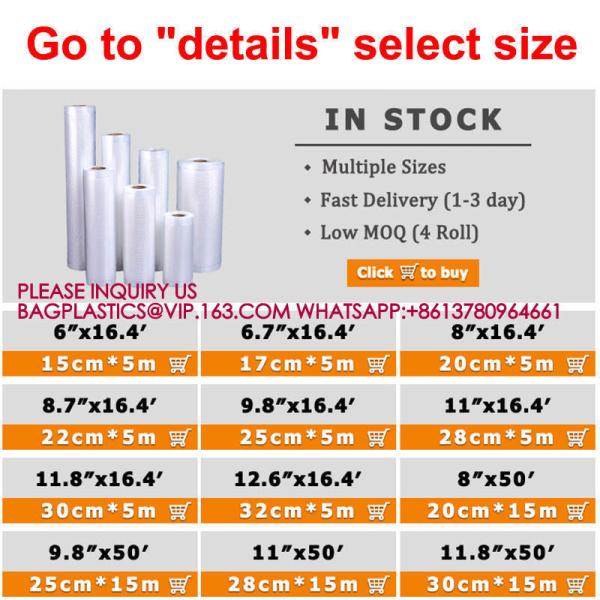 Vacuum Seal Meat Packaging Plastic Nylon Food Storage Sealer Pack Retort Pouch Vacuum Bag
