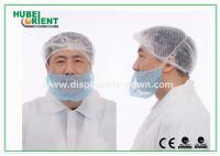 Capuche blanche jetable non tissée barbe couverture 18 pouces élastique unique