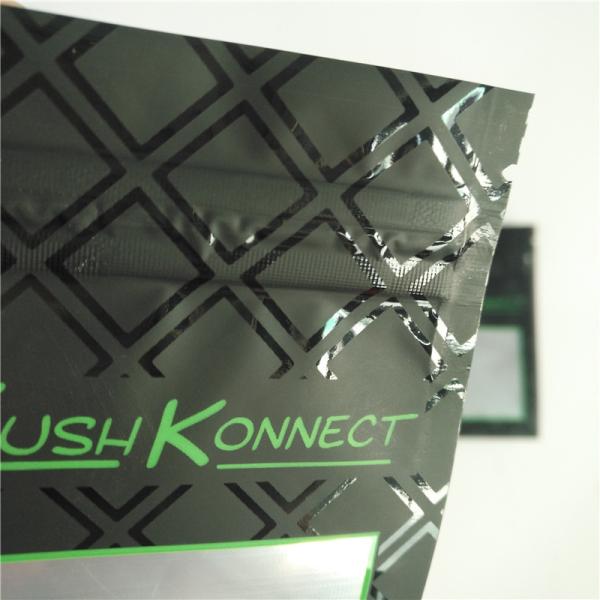 Custom Logo Kush Connect Packaging Bag Hemp Flower packaging Three Side Seal Bag With 