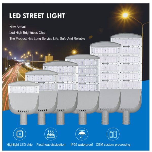 AC85-310V/AC100-277V 130-140LM/W Outdoor Led Street Light For Roadway Garden,Square