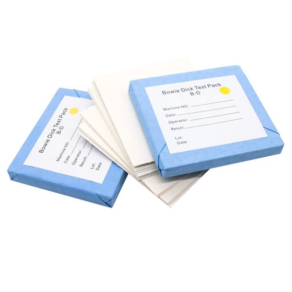 Blue Dental Sterilization Products , Autoclave Dental Bowie Dick Test Pack