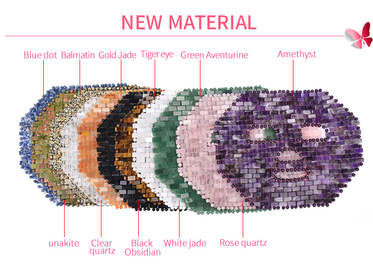 28cm Natural Cool Skin Facial Green Fluorite Jade Mask For Female