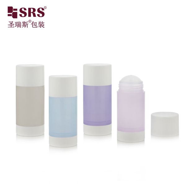 D048 Injection Custom Green Color Plastic PP PCR Deodorant Stick Container Wholesale Luxury Cosmetic Packaging