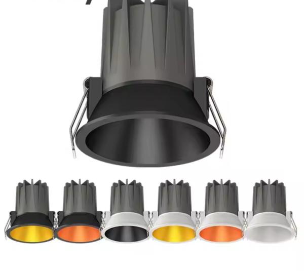 Hotel Ceiling Recessed LED Spotlight Indoor Aluminum Housing Round LED Downlight