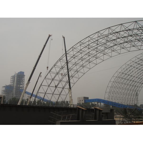 Brazil Warehouse Roof Structure Utilizing Prefabricated Steel Elements to