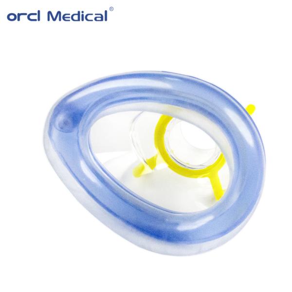 China Professional Factory Produce Medical grade PVC Anaesthesia Mask With Standard Port Air Cushion Mask 