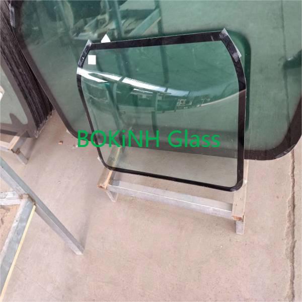 AT214163 HITACHI Excavator Cab Right Side Position No.7 Tempered Glass