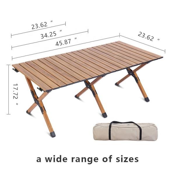 Aluminum Alloy Folding Camping Table 30kg Load 1.2m