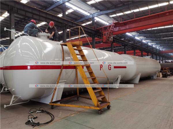50cbm 25mt 25tons LPG Storage Tanks Gas Filling Plant Tank for Cooking Gas Cylinder Filling Station
